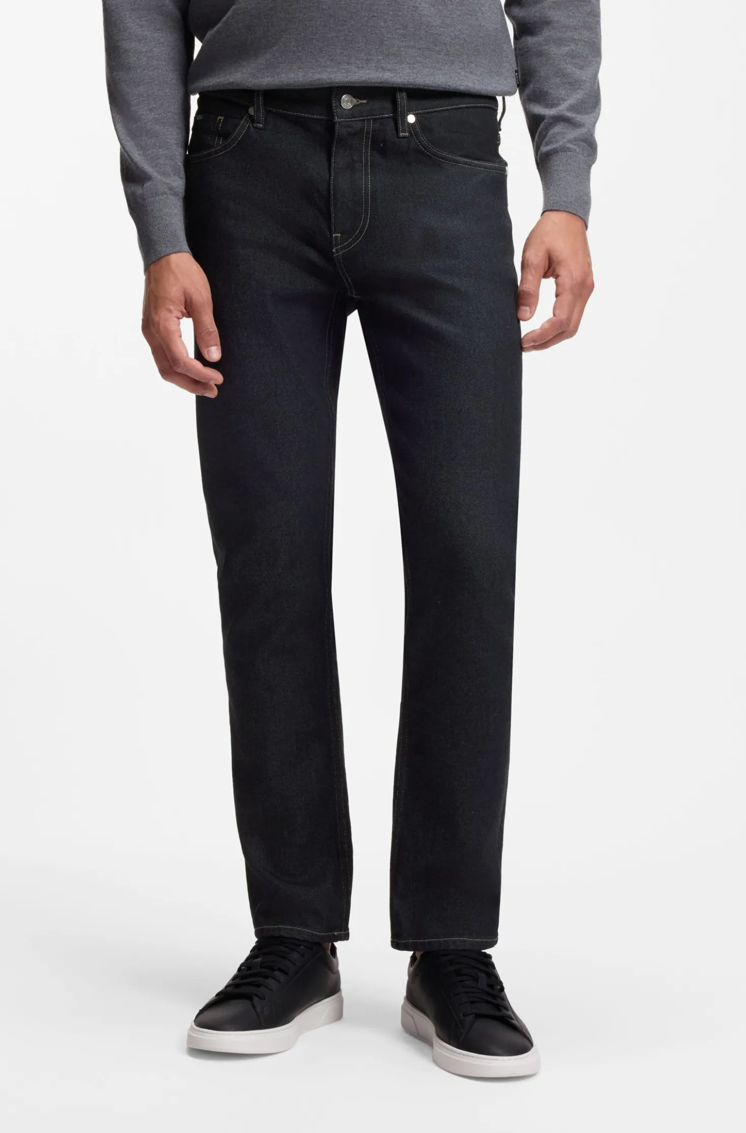 Delaware Slim-Fit Jeans aus dunkelblauem Denim