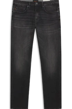 Delaware Slim-Fit Jeans aus schwarzem Stretch-Denim