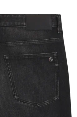 Delaware Slim-Fit Jeans aus schwarzem Stretch-Denim