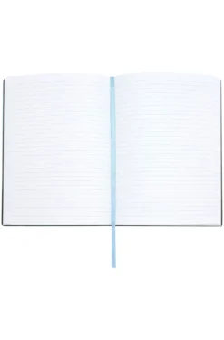 DIN-A5-Notizbuch aus pastellblauem Kunstleder