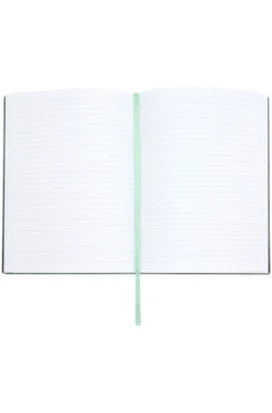 DIN-A5-Notizbuch aus pastellgrünem Kunstleder
