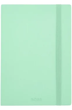 DIN-A5-Notizbuch aus pastellgrünem Kunstleder