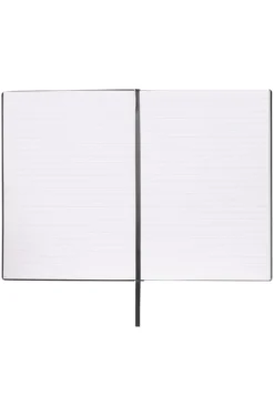 DIN-A5-Notizbuch aus schwarzem Kunstleder