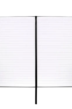 DIN-A5-Notizbuch aus weißem Kunstleder