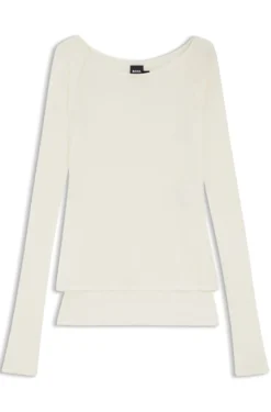 Doppellagiges Jersey-Top aus dünnem Jersey