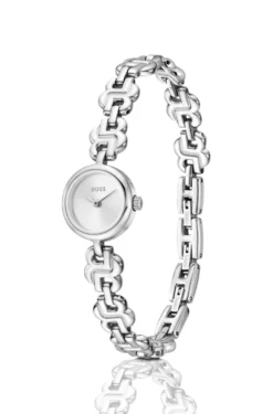 Double B Dressy Uhr aus Edelstahl mit Monogramm-Armband