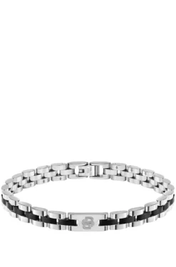 Double-B-Monogramm-Armband mit schwarzen Details