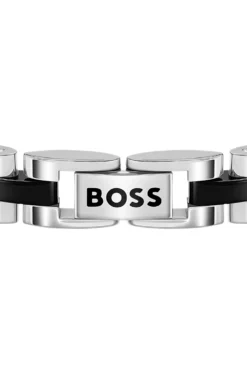 Double-B-Monogramm-Armband mit schwarzen Details