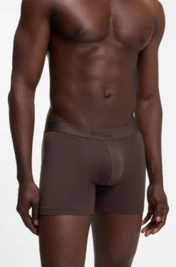 Dreierpack eng anliegende Boxershorts aus Stretch-Baumwolle