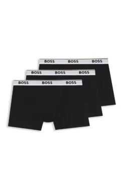 Dreierpack eng anliegende Boxershorts aus Stretch-Baumwolle