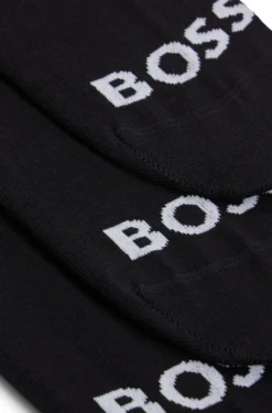 Dreierpack knöchellange Socken mit Kontrast-Logos