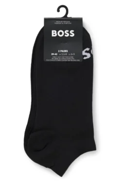 Dreierpack knöchellange Socken mit Kontrast-Logos