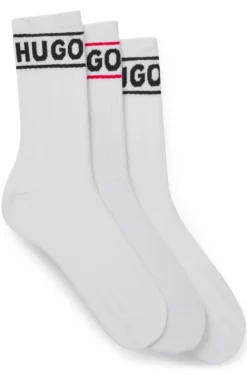 Dreierpack kurze Socken mit Logos