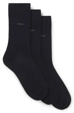 Dreierpack mittelhohe Socken aus Stretch-Gewebe