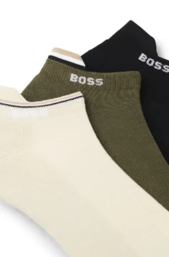 Dreierpack Sneakers-Socken mit plüschiger Sohle