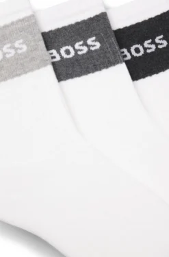 Dreierpack Socken aus Baumwollmischung in kurzer Länge
