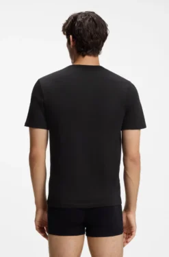 Dreierpack T-Shirts aus Baumwolle mit Logo-Stickerei