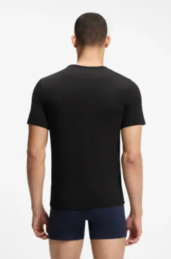 Dreierpack T-Shirts aus Baumwolle mit Logo-Stickerei