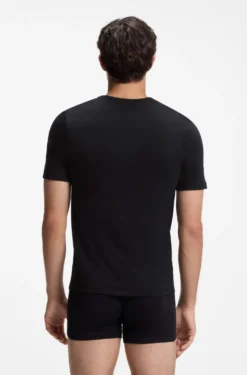Dreierpack T-Shirts mit V-Ausschnitt aus Baumwolle
