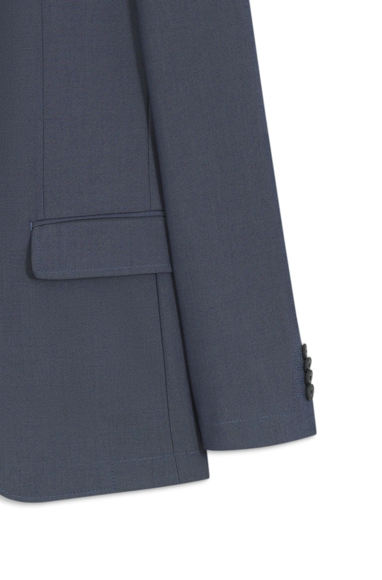 Dreiteiliger Slim-Fit Anzug mit Weste mit Reißverschluss