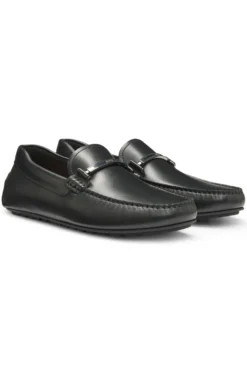 Driver-Schuhe aus Nappaleder mit Logo-Hardware