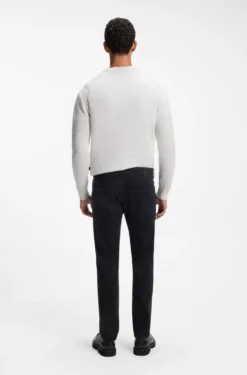 Dunkelblaue Slim-Fit Jeans aus bequemem Stretch-Denim