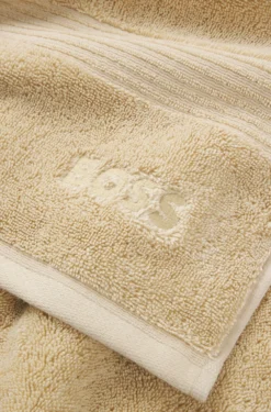 Duschtuch aus Baumwolle mit tonaler Logo-Stickerei