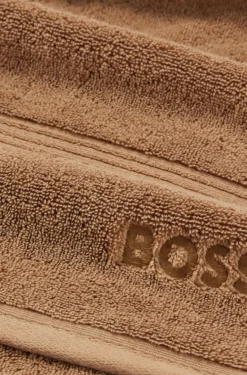 Duschtuch aus Baumwolle mit tonaler Logo-Stickerei