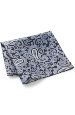 Einstecktuch aus reiner Seide mit Paisley-Print