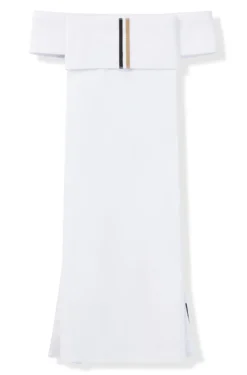 Einteiliger Reitsport-Plastron mit charakteristischem Streifen