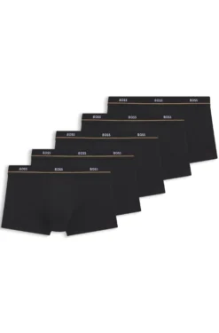 Eng anliegende Boxershorts aus Stretch-Baumwolle im Fünferpack