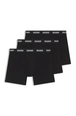 Eng anliegende Boxershorts aus Stretch-Baumwolle im Dreierpack