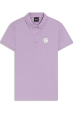 Equestrian Poloshirt aus Stretch-Baumwolle mit Double-B-Monogramm