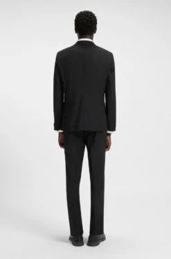 Extra Slim-Fit Jacke aus elastischem Woll-Mix