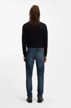 Extra Slim-Fit Jeans aus blauem Stretch-Denim