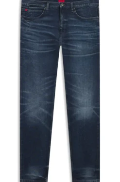 Extra Slim-Fit Jeans aus blauem Stretch-Denim