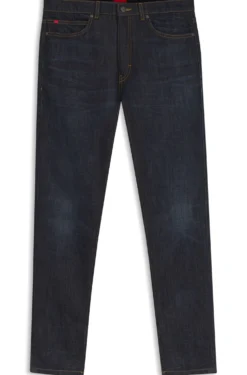 Extra Slim-Fit Jeans aus dunkelblauem Stretch-Denim