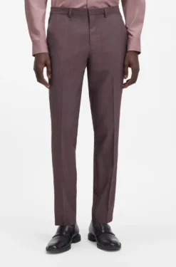 Extra Slim-Fit Popeline-Anzug aus Woll-Mix