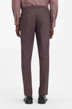 Extra Slim-Fit Popeline-Anzug aus Woll-Mix