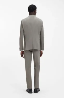 Extra Slim-Fit Popeline-Anzug aus Woll-Mix