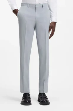Extra Slim-Fit Popeline-Anzug aus Woll-Mix