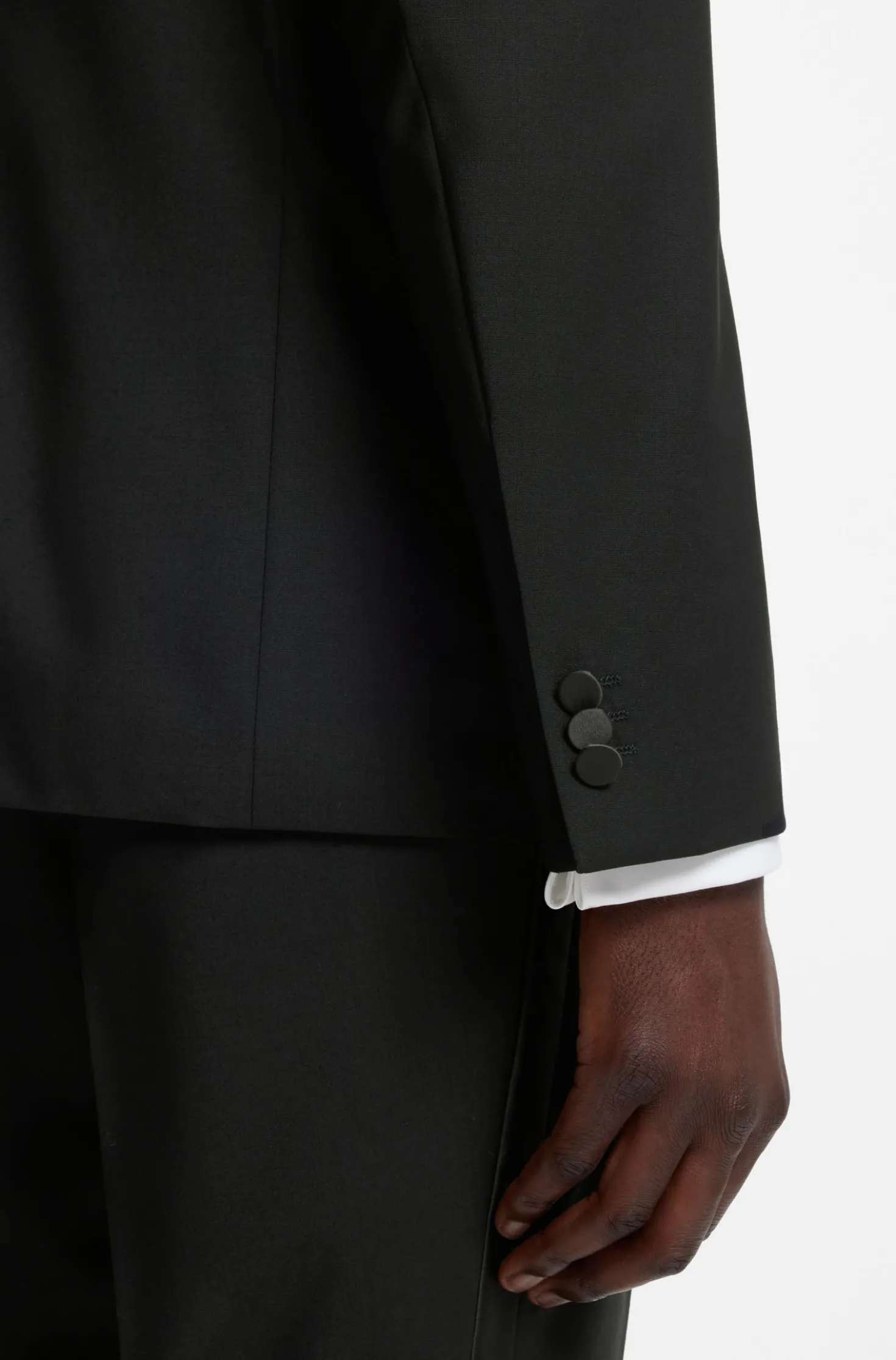 Extra Slim-Fit Smoking-Jackett aus Woll-Mix