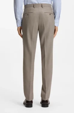 Fein gemusterter Slim-Fit Zweiteiler aus Stretch-Gewebe