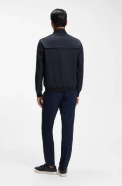 Filigran gemustertes Slim-Fit Sakko aus Stretch-Gewebe