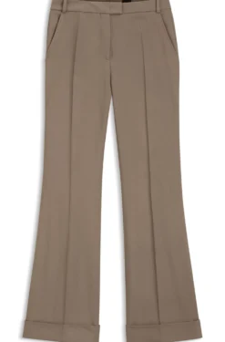 Flared-Fit Hose aus Stretch-Gabardine