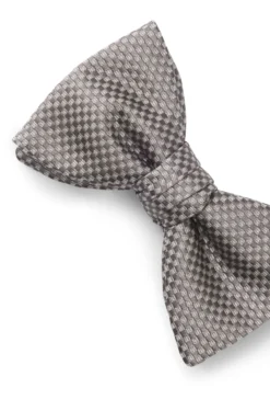 Fliege aus Seide mit Jacquard-Karo