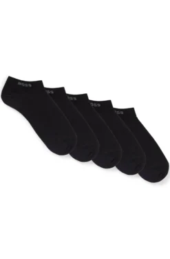 Fünferpack knöchellange Socken mit Logo-Details