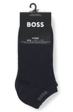 Fünferpack Sneakers-Socken aus Baumwoll-Mix mit Branding