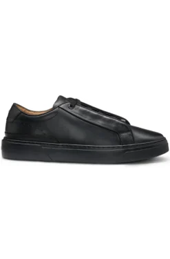 Gary Sneakers aus gebürstetem Leder mit elastischen Schnürsenkeln