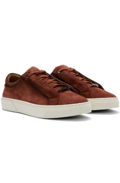 Gary Sneakers aus Veloursleder mit elastischem Schnürsystem